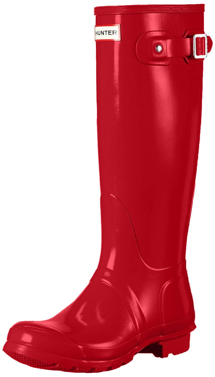 Women's Hunter Original Tall Gloss Waterproof Rain Boots for Snow, Rain & Festivals - Perfect for Outdoor Adventures, Music Festivals & Winter Weather