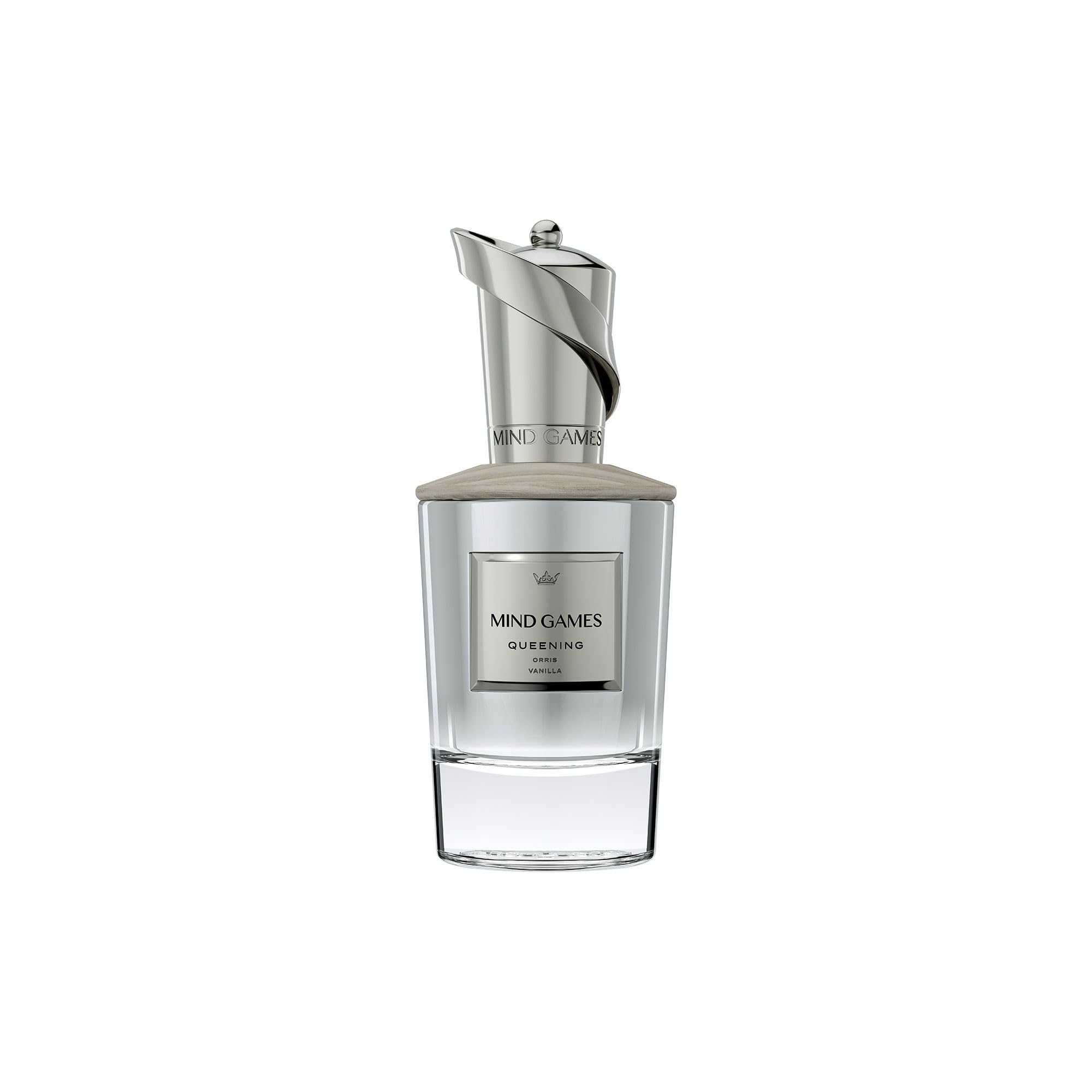 Luxury Perfume for Women & Men - MIND GAMES Queening Extrait de Parfum with Apple, Saffron, Fluffy Musk & Coconut Notes - Elegant Woody Amber Scent - 100mL/3.4oz - Perfect for Date Nights, Special Occasions & Gift Giving