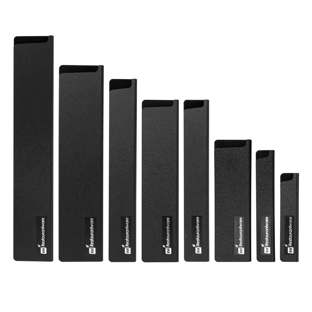 Premium Sensei Knife Sleeves Set of 8 - Black Plastic Knife Blade Protectors with Soft Felt Lining for Kitchen Knives - Durable, Cut-Resistant Knife Guards for Home & Professional Use - Ideal for Chefs, Restaurants & Culinary Enthusiasts