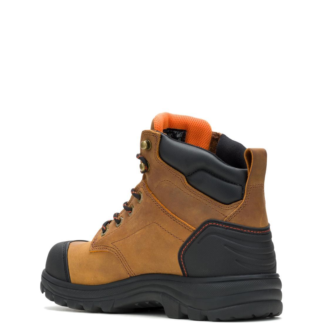 Carlsbad Cap Waterproof Steel Toe Work Boots for Men - Tan Safety Shoes for Construction, Hiking & Outdoor Work