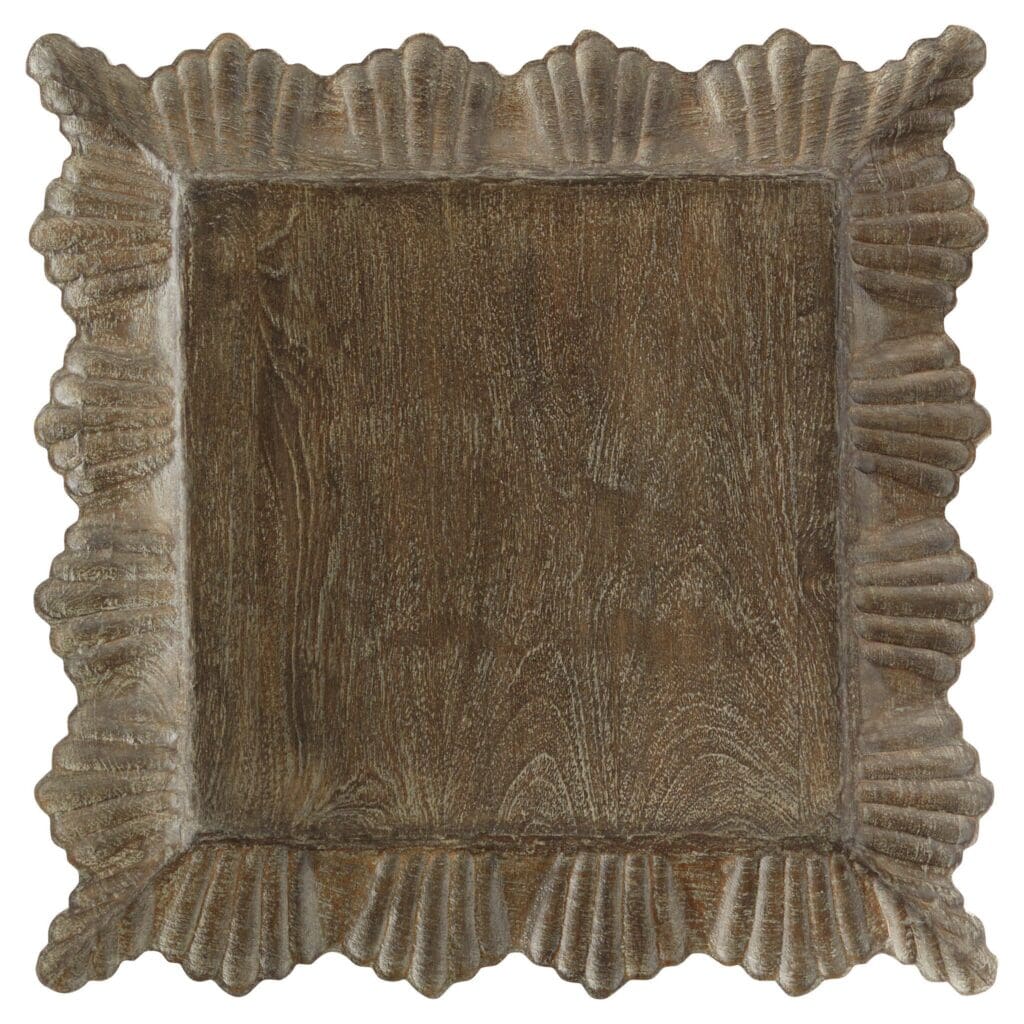 Cyan Design 11536 Lorenza Large Brown Tray - Elegant Serving Tray for Dining, Coffee Table Decor, and Home Organization