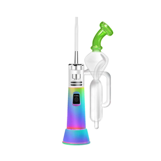 Leaf Buddi X Enail Wax Vaporizer Kit - Portable E Rig for Concentrates | Electric Dab Rig with Quartz Banger & Carb Cap | Perfect for Home Use, Travel, and On-the-Go Dabbing