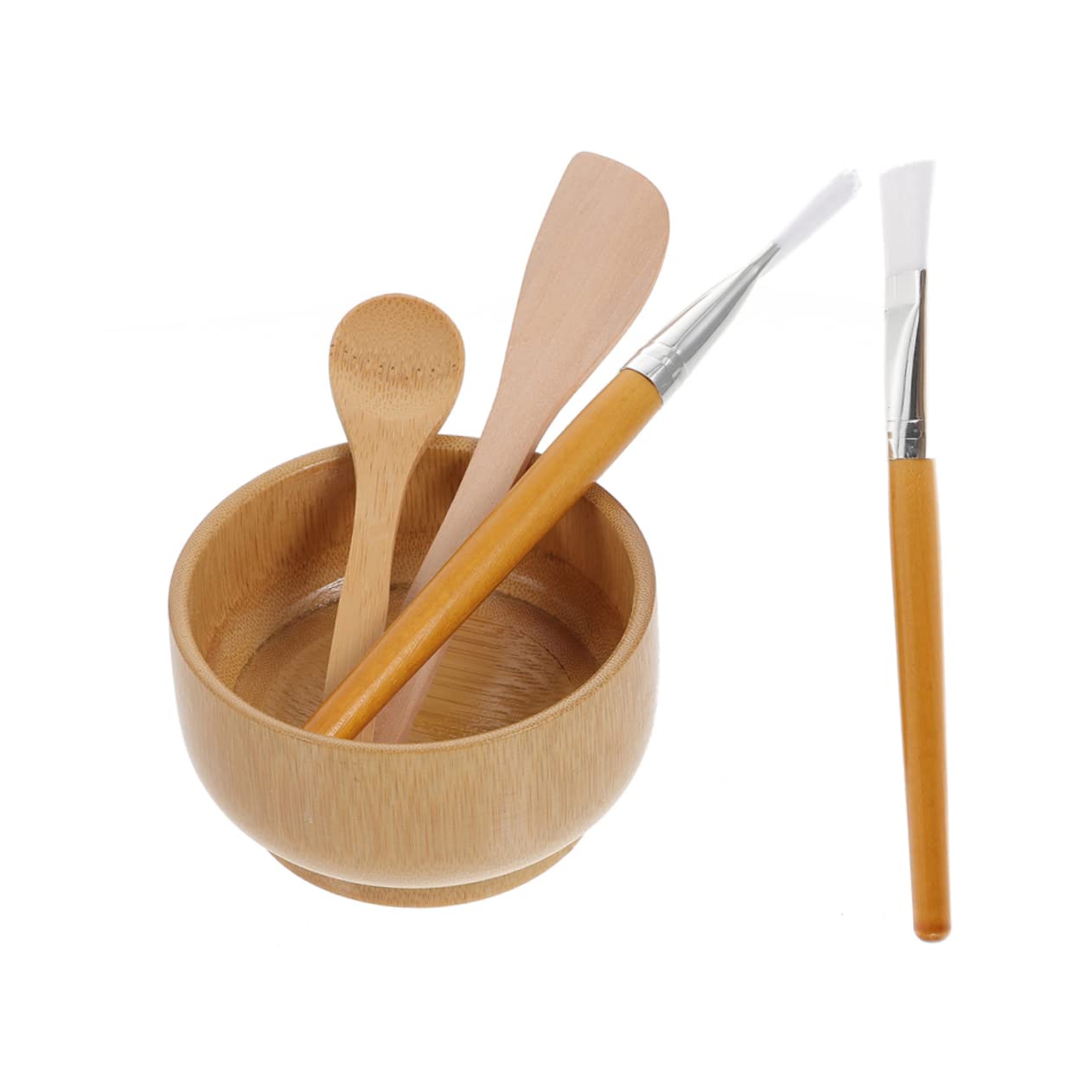 DIY Beauty Mask Bowl Set - 10 Mixing Spoons & 2 Applicator Brushes | Professional Facial Mask Mixing Tools for Home Spa & Salon Use | Perfect for Clay Masks, Charcoal Treatments & Skincare Routines