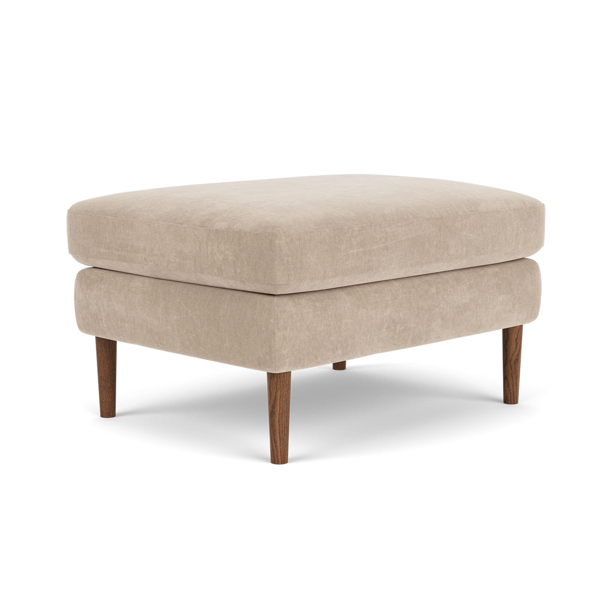 Astha Fabric Ottoman Stool - Soft Round Storage Pouf with Removable Cover for Living Room, Bedroom & Nursery - Perfect for Extra Seating & Home Decor