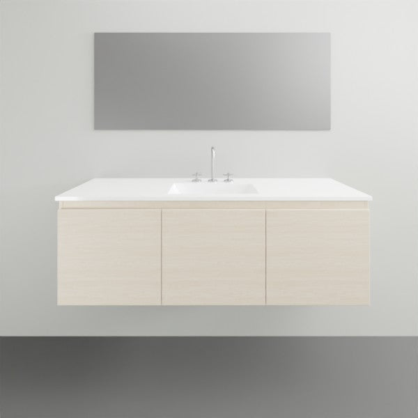 ADP Glacier Lite Slim Vanity with Ceramic Top - Modern Bathroom Storage for Small Spaces | Perfect for Powder Rooms, Apartments & Tiny Homes