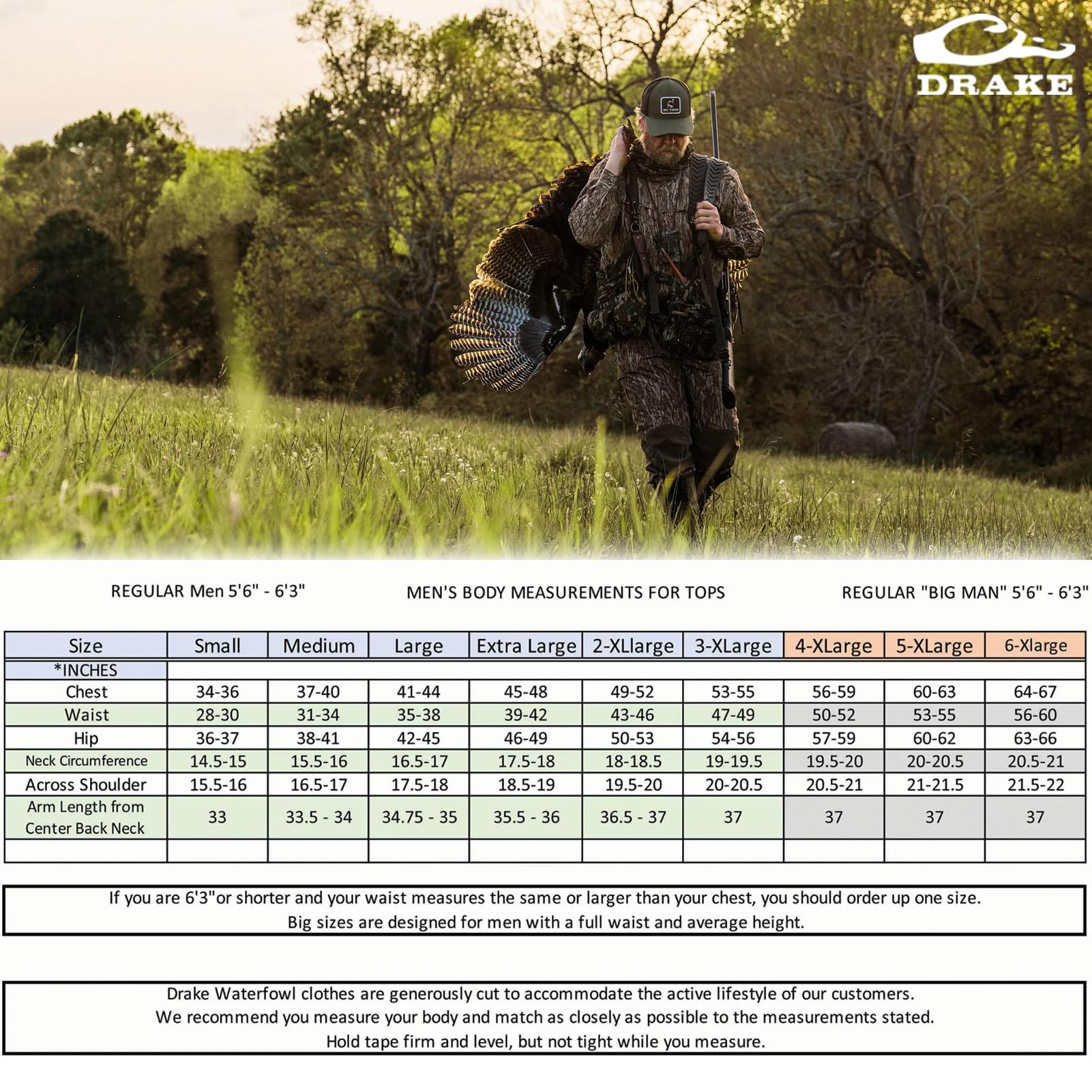 Drake OT3120-006-1 Ol' Tom Performance 1/4 Zip Pullover Hunting Shirt - Bottomland Camo, Size Small - Lightweight & Breathable for Outdoor Adventures, Hunting, and Casual Wear