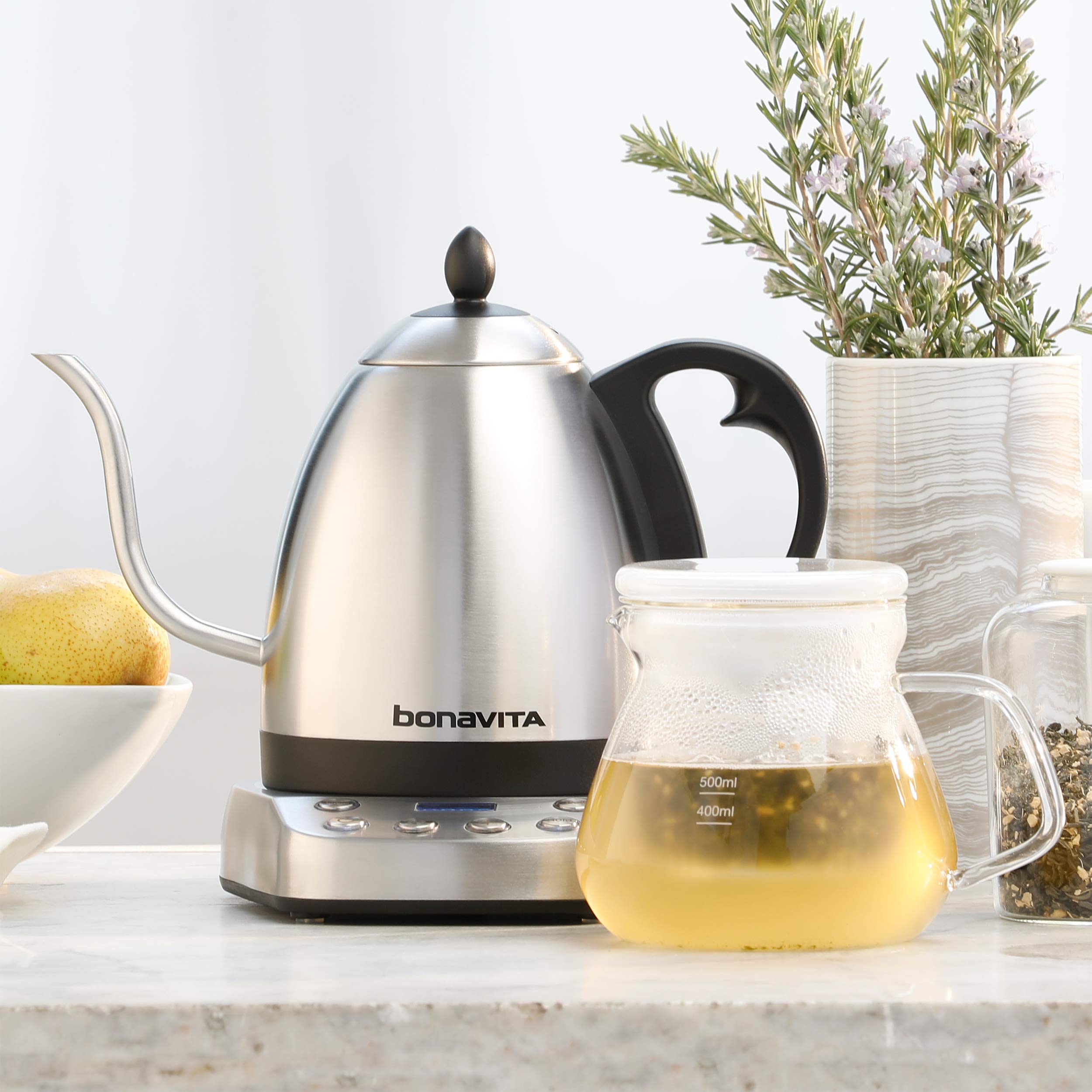 Bonavita 600ml Glass Slow Drip Pour Over Coffee Maker & Tea Brewer - Perfect for Single Cup Brewing at Home or Office