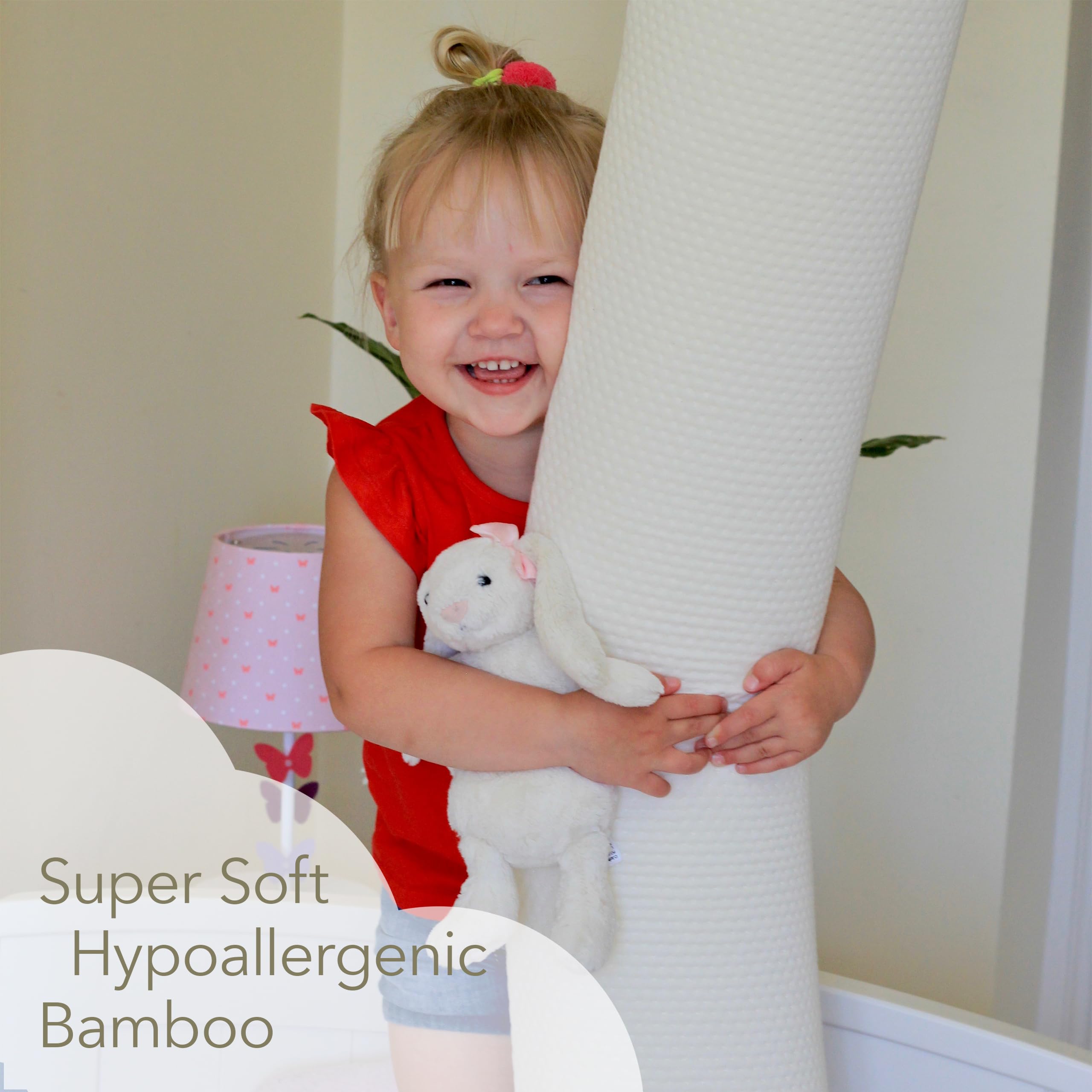 GoBobos Toddler Bed Bumper - Soft Foam Bed Guard Rail for Kids - Single Bed Safety Rail - UK Brand - Perfect for Toddler Beds, Daycare & Nursery Safety