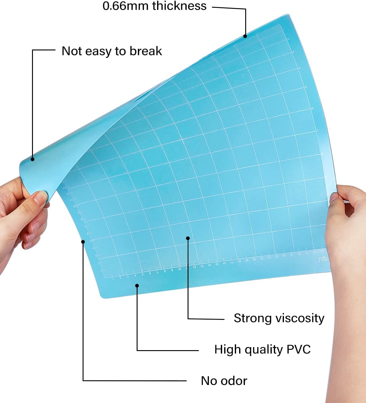 Premium 8-Pack 12x12 Cutting Mats for Cricut Maker 3, Maker, Explore 3, Air 2, Air & One - VarietyGrip Self-Healing Replacement Mats with Adhesive Backing (Green/Blue/Purple/Pink) - Perfect for DIY Crafts, Scrapbooking & Vinyl Projects
