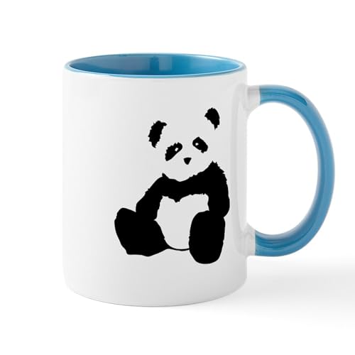 White/Blue Inside - Panda Mugs