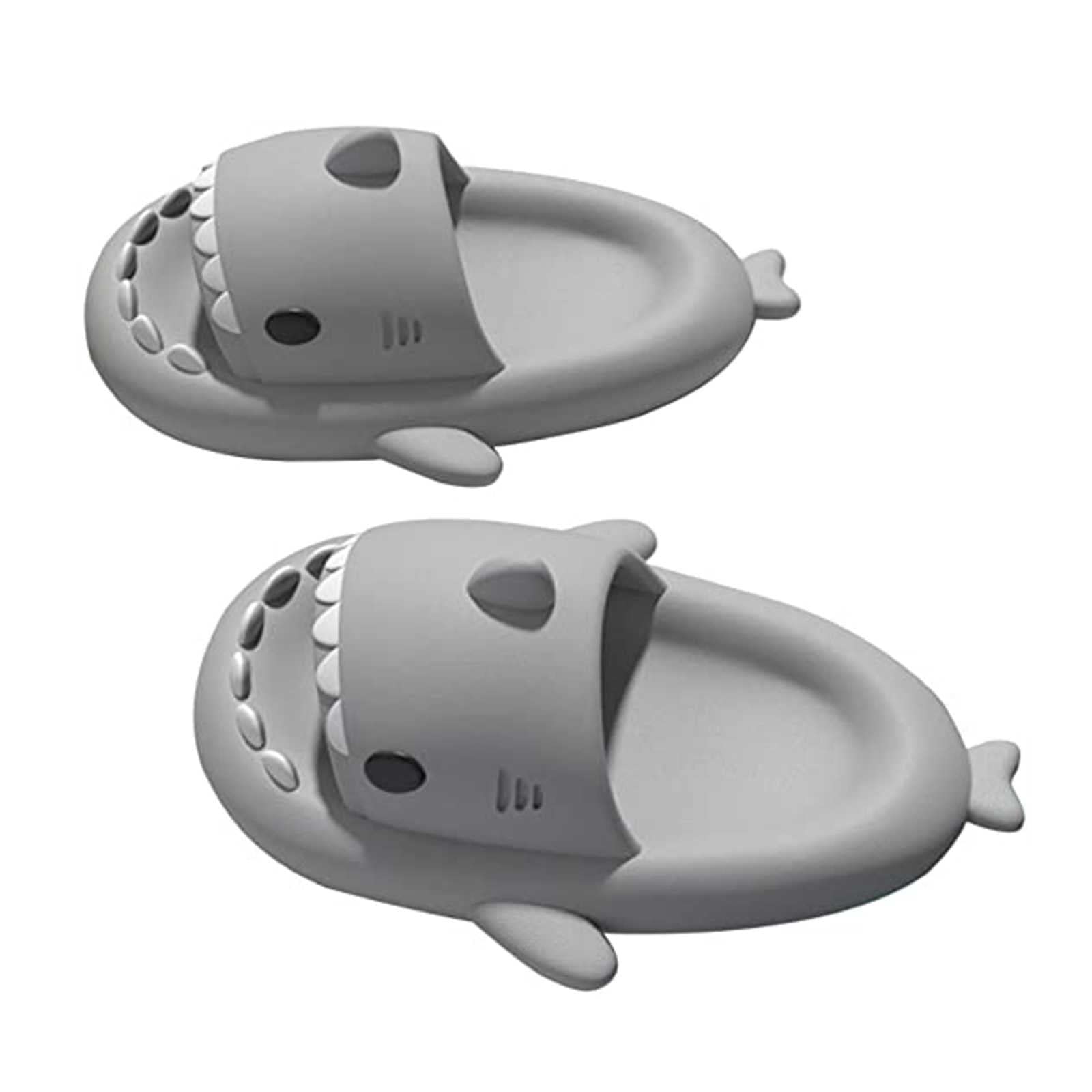 Comfortable Shark Slippers for Women & Men - Non-Slip Open Toe Sandals with Cloud Foam - Perfect for Home, Beach & Summer Relaxation