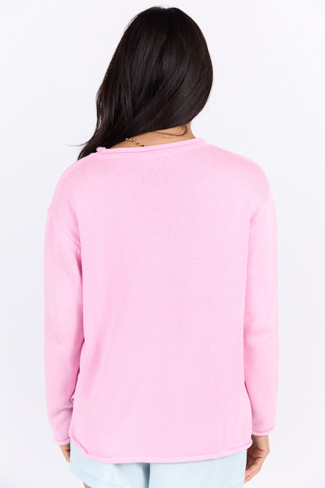 Hand Me A Margarita Pink Sweater for Women - Cozy Knit Pullover | Perfect for Casual Outfits, Date Nights & Holiday Parties