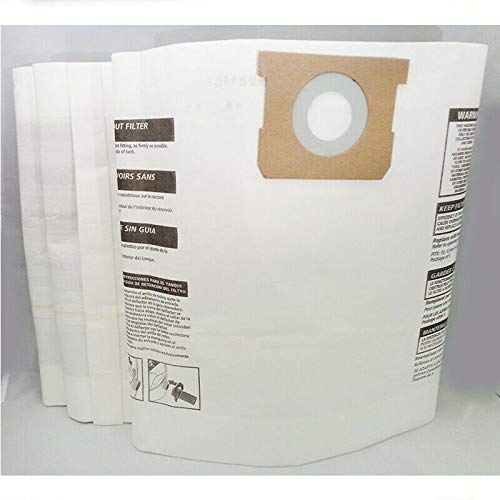 DVC Shop Vac Type F 906-62 10-14 Gallon Vacuum Cleaner Bags (9-Pack) | Made in USA | Compatible with Wet/Dry Vacuums for Home, Garage & Workshop Cleaning