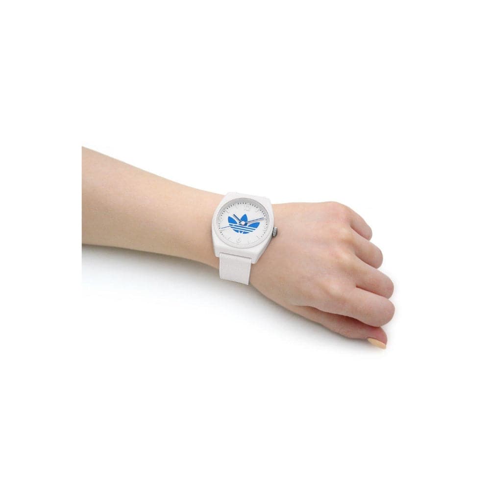 Adidas Originals Unisex White Dial Resin Strap Watch AOST23048 - Stylish Casual & Sports Wear for Men and Women