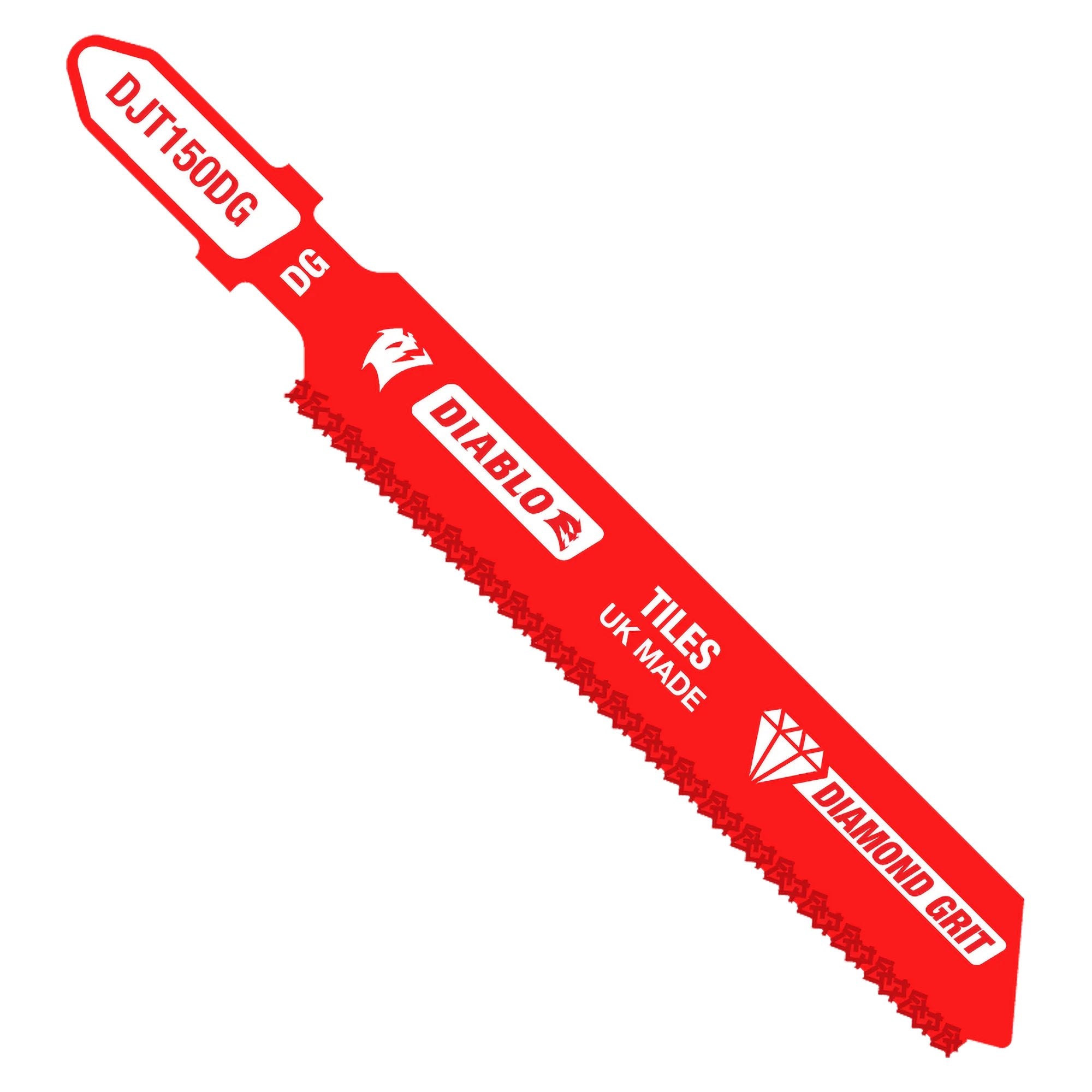 Diablo DJT150DG 3-1/4 Inch Diamond Grit T-Shank Jigsaw Blade for Hard Tiles - Perfect for Cutting Ceramic, Porcelain & Stone Tiles in Home Renovation Projects
