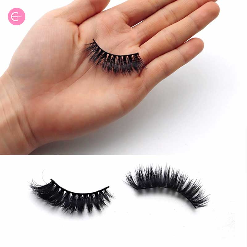3D Mink Eyelashes - Natural Voluminous False Lashes for Dramatic Eye Makeup | Perfect for Parties, Weddings & Special Occasions