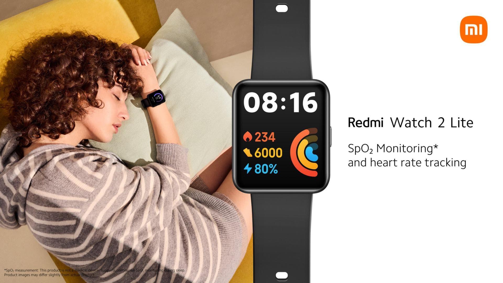 Xiaomi Redmi Watch 2 Lite GPS Smartwatch - Global Version with Heart Rate Monitor, Sleep Tracking & 10-Day Battery Life - Perfect for Fitness, Running & Daily Activity Tracking