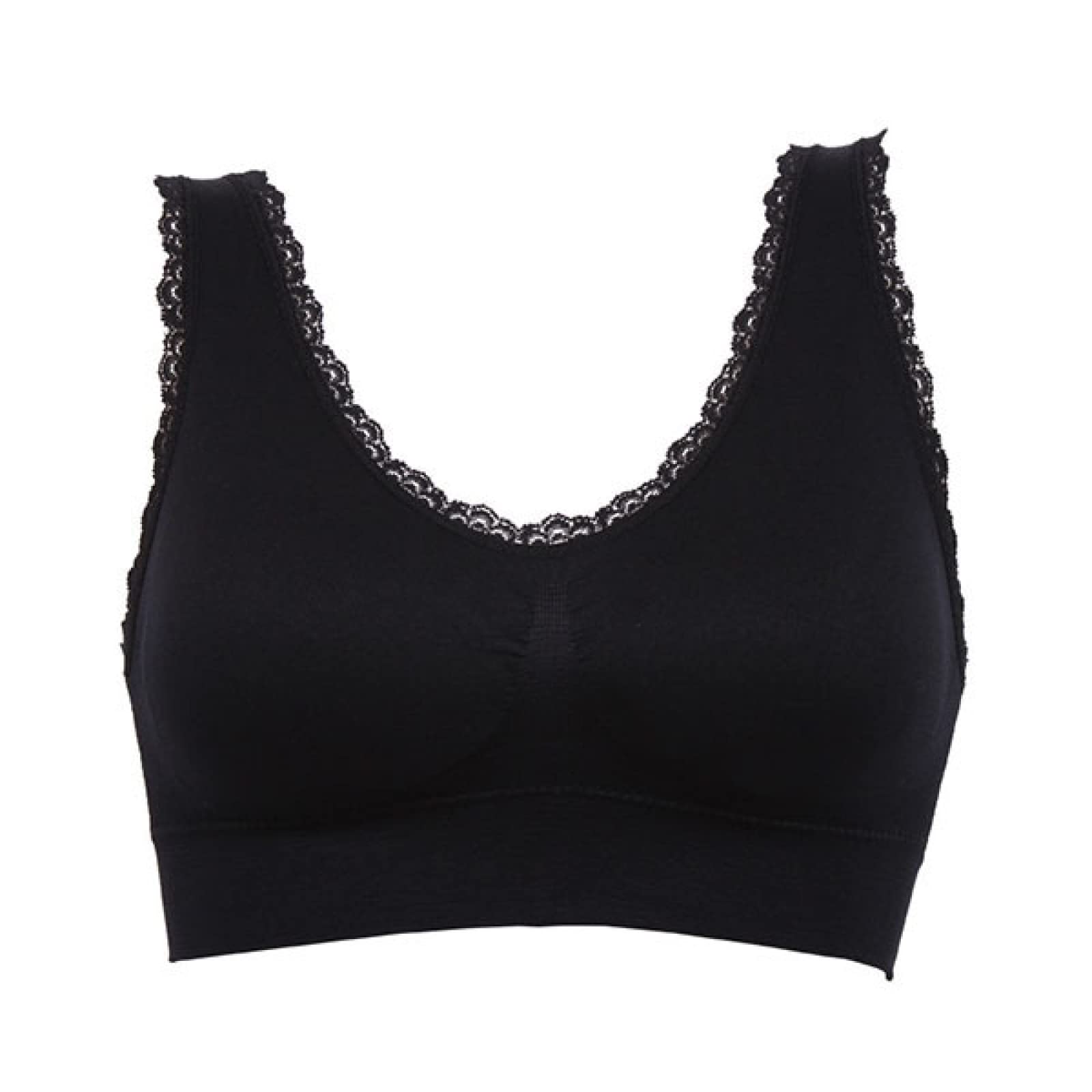 **Women's Seamless Sports Bras - Breathable Solid Color Fitness Lace Bra Tops for Workout, Yoga & Running - Plus Size S-3XL**