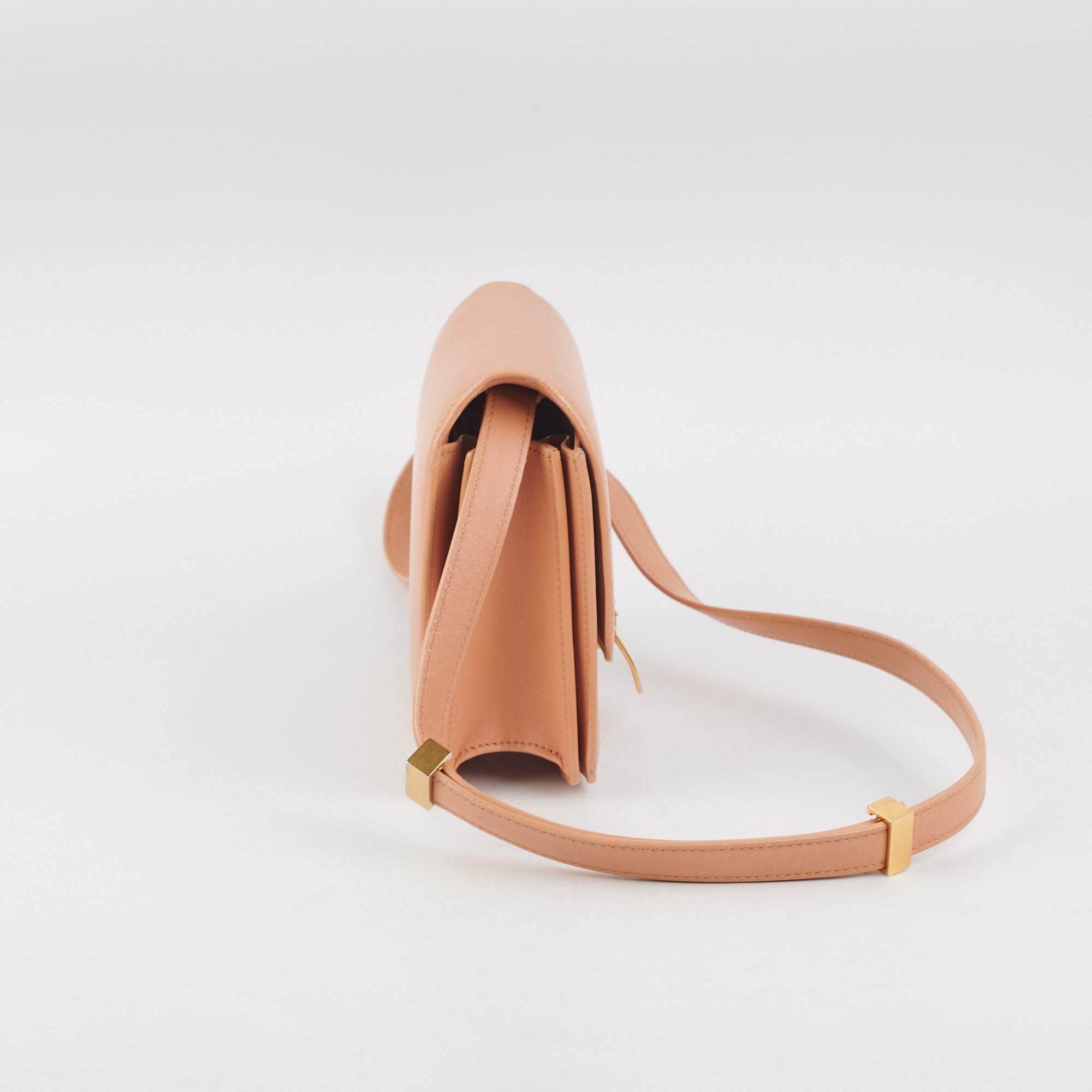 Celine Small Box Bag in Beige | Genuine Leather Crossbody Handbag for Women | Perfect for Work, Travel & Everyday Use