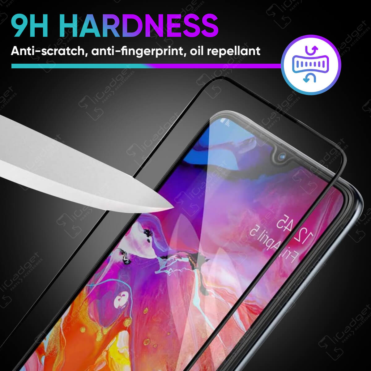 Samsung Galaxy A72 4G/5G Screen Protector - Ultra Clear Full Coverage Tempered Glass for Scratch & Impact Protection - Perfect for Daily Use, Gaming, and Outdoor Activities