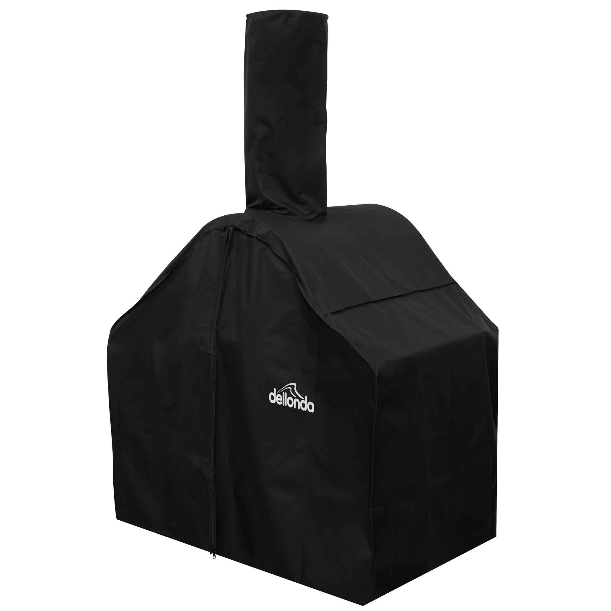 Premium Freestanding Outdoor Wood Fired Pizza Oven & Smoker with Side Shelves & Stand - Portable Backyard Cooking for Pizza, BBQ, Grilling & Smoking - Perfect for Patio, Garden & Camping DG103