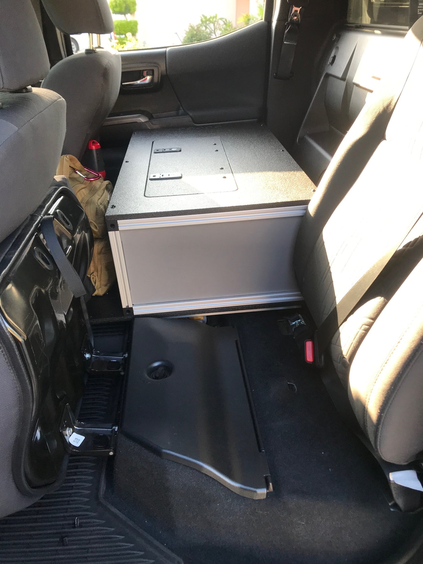 2005-2023 Toyota Tacoma Double Cab 2nd Row Single Drawer Storage Module (60% Passenger Side) - Perfect for Truck Organization & Road Trips