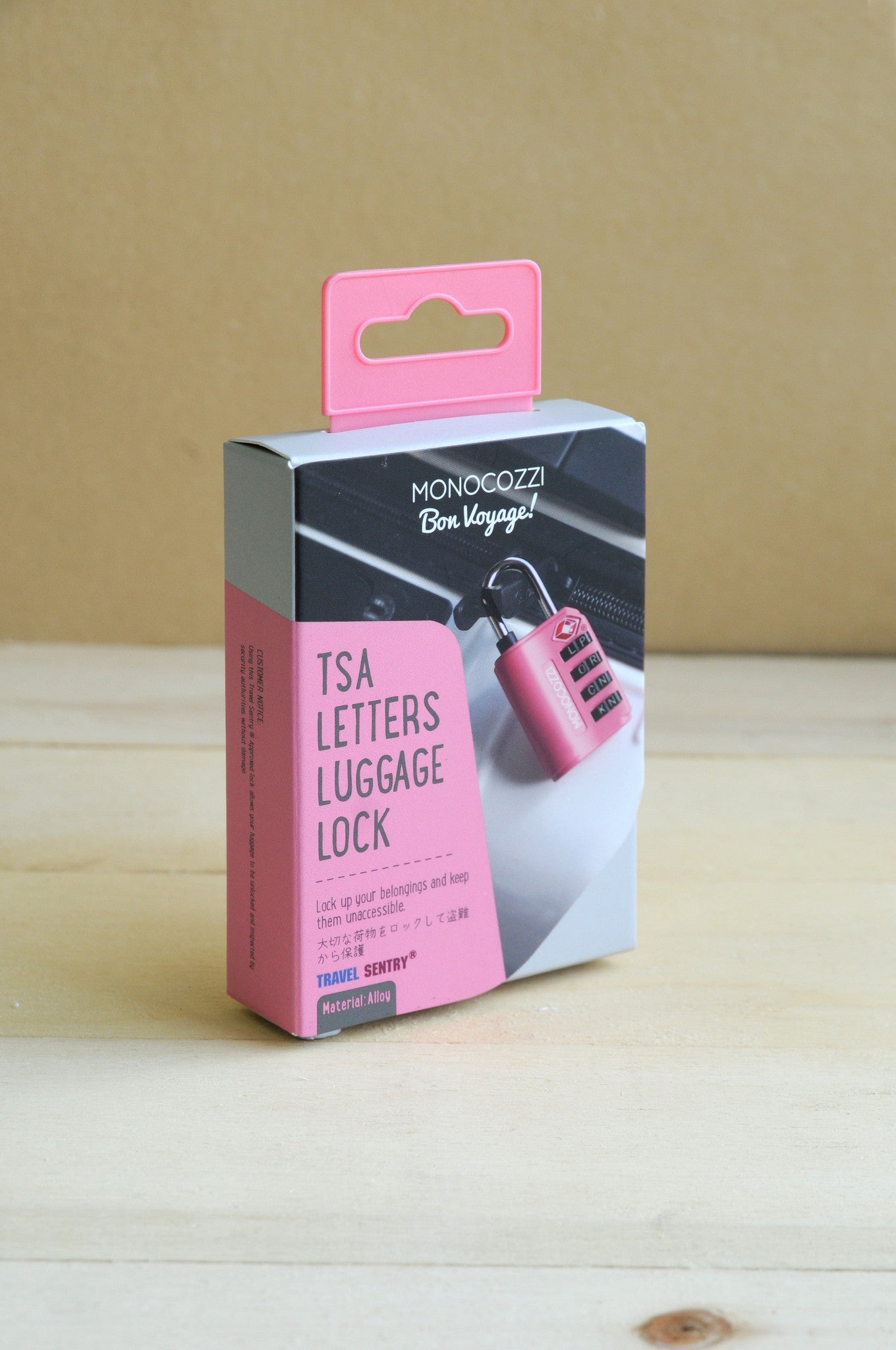 Monocozzi TSA Approved 4-Dial Combination Luggage Lock - Secure Travel Suitcase Lock for Airports, Hotels & Backpacks | Bon Voyage Travel Accessory