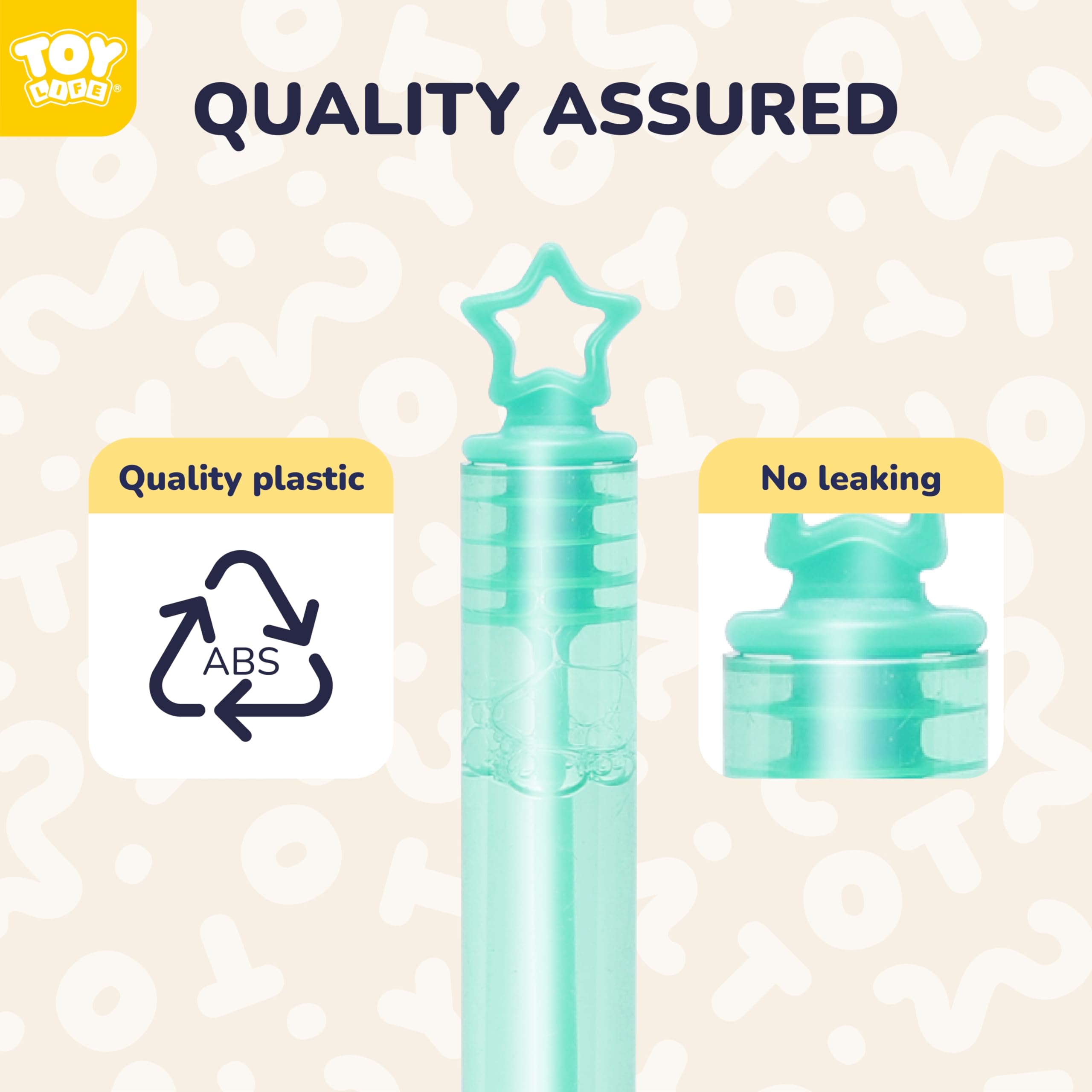 TOY Life Bubble Wands for Kids - Bulk Mini Bubble Party Favors, Toddler Bubbles (1-3 Years), Bubble Toys for Outdoor Play & Birthday Parties - Burbujas para Niños