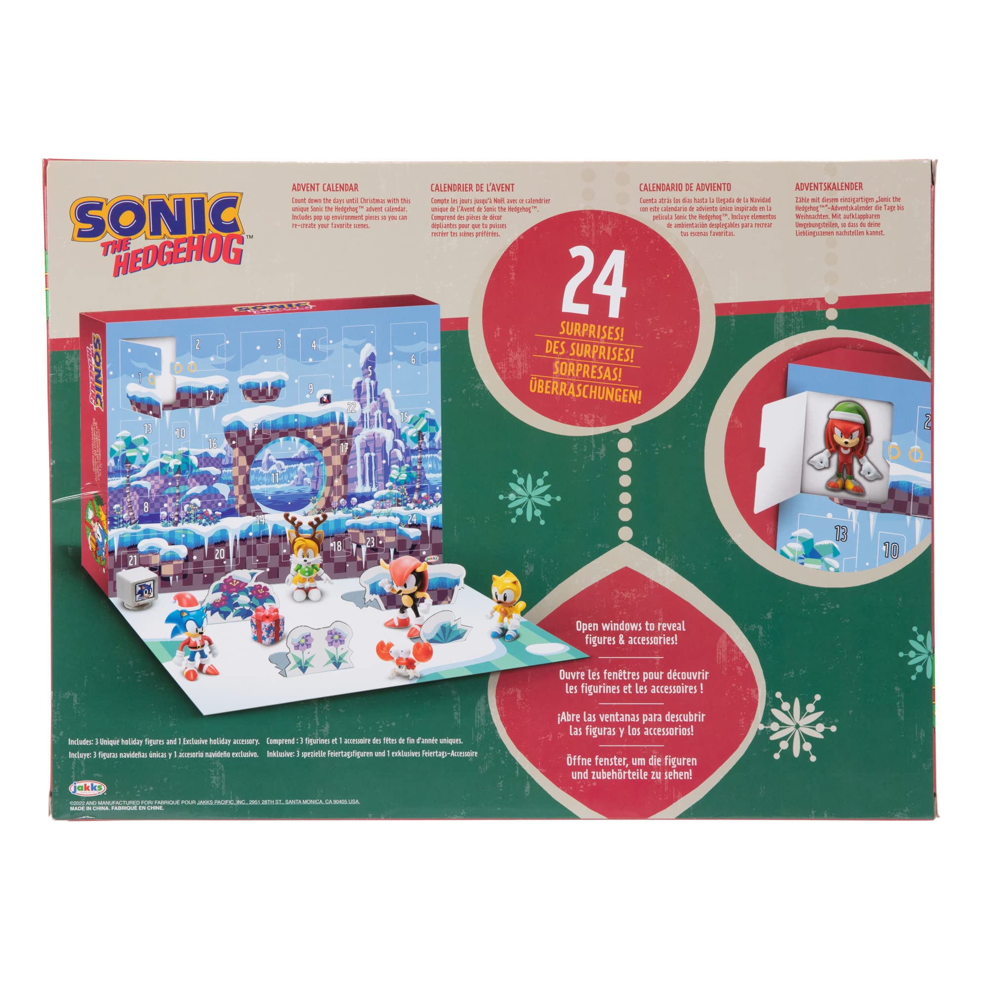 Sonic The Hedgehog Advent Calendar 2024 - 24 Days of Holiday Surprises with Exclusive 2.5