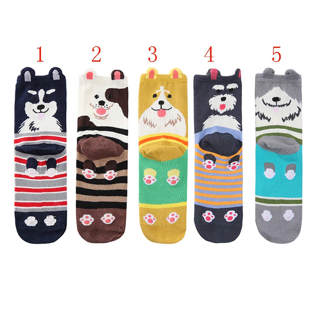 Cute Animal Socks for Women - Dog & Cat Crew Socks for Pet Lovers
