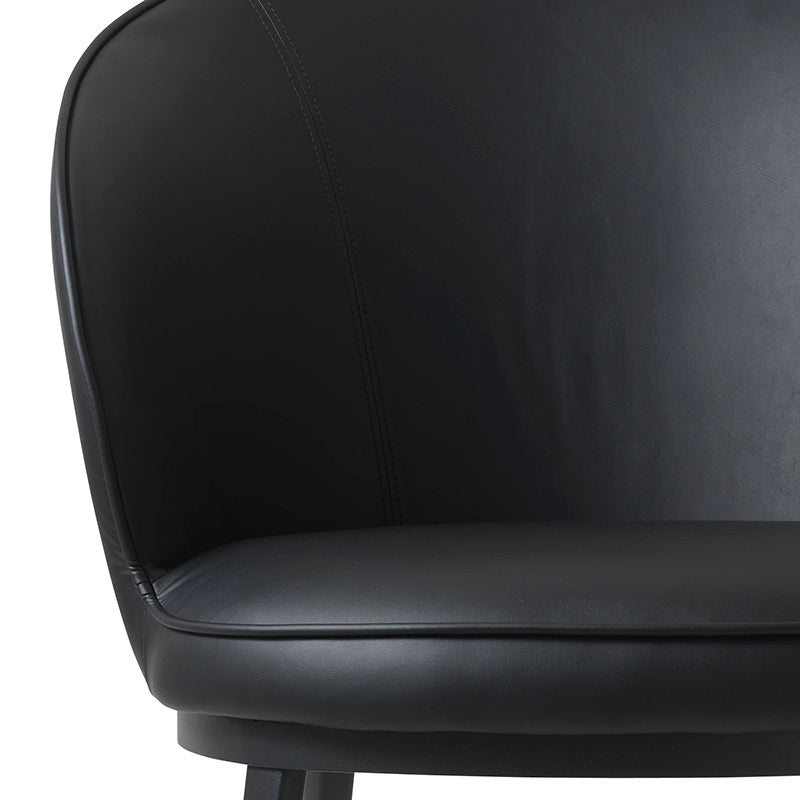 Premium GAIN Lounge Chair in Black - Modern Comfort for Living Room, Bedroom, or Office Relaxation