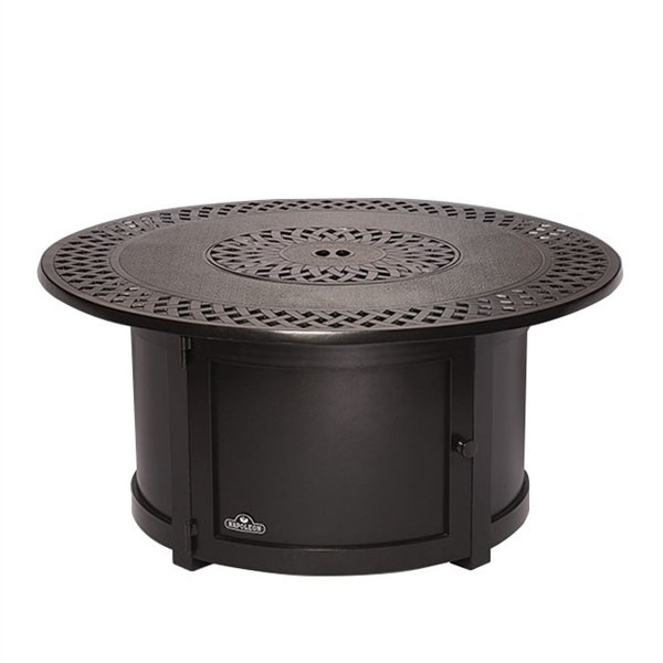 Napoleon Kensington Round Patio Flame Fire Table - Outdoor Gas Fire Pit for Backyard, Deck, or Garden - Perfect for Entertaining and Relaxing