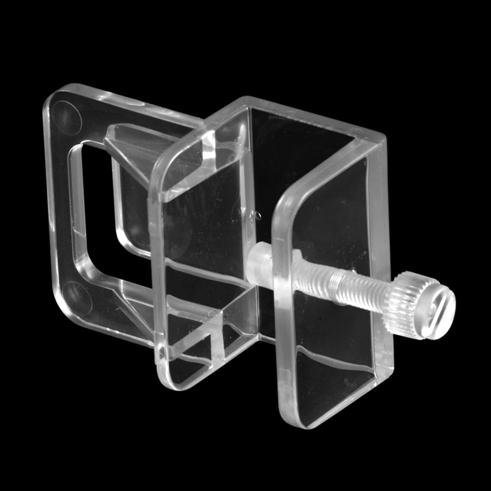 6-Piece Transparent Acrylic Fish Tank Screen Net Holder Bracket - Landscape Net Mounting Clip for Aquarium Glass Cover Support - Perfect for Freshwater/Saltwater Tanks, Terrariums & Reptile Enclosures