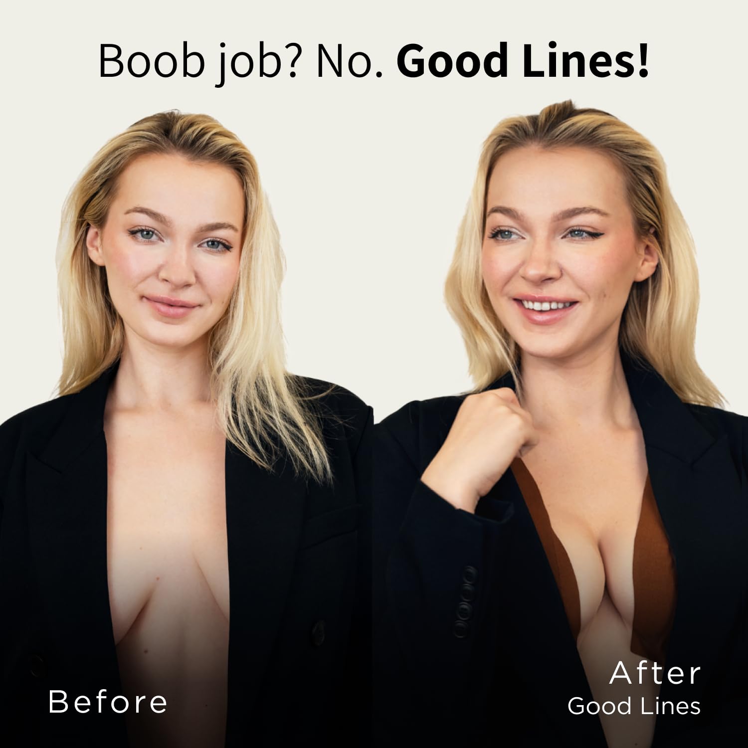 Good Lines Boob Tape - Strong Breast Lift Tape for Women | Waterproof Fashion Tape for Strapless Dresses & Backless Outfits | Perfect for Weddings, Parties & Special Occasions