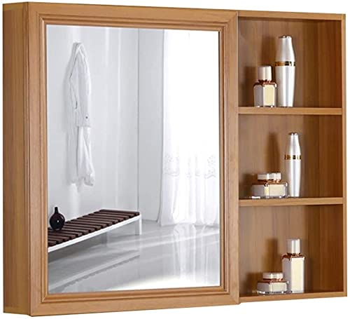 DSDD Wall Mounted Bathroom Cabinet with HD Silver Mirror - Space Saving Storage for Home, Hotel, or Apartment - Perfect for Organizing Toiletries, Cosmetics & Jewelry in Bathroom or Bedroom