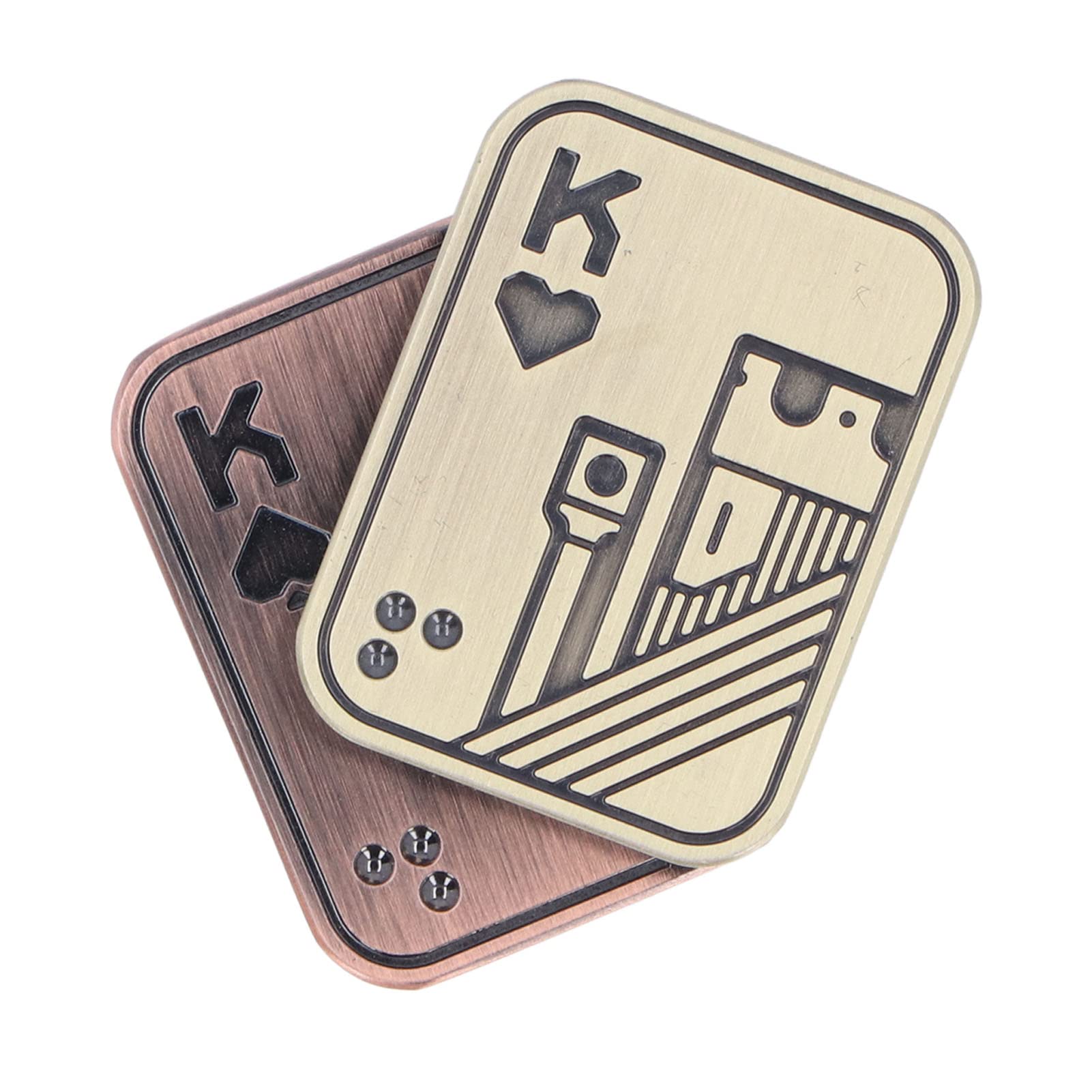 Folanda Fidget Slider Toy - Metal Poker Fidget Slider for Adults | ADHD Autism Sensory Toy | Stress Relief & Anxiety Toy | Office Desk Accessory | Gift for Men, Boyfriend & Father | Perfect for Focus, Relaxation & EDC Use