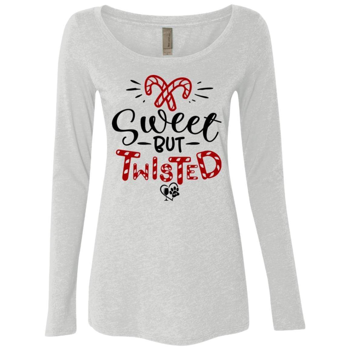 WineyBitches.Co Women's Long Sleeve Scoop Neck Tri-Blend T-Shirt - Soft & Comfortable for Casual Wear, Layering, and Everyday Outfits