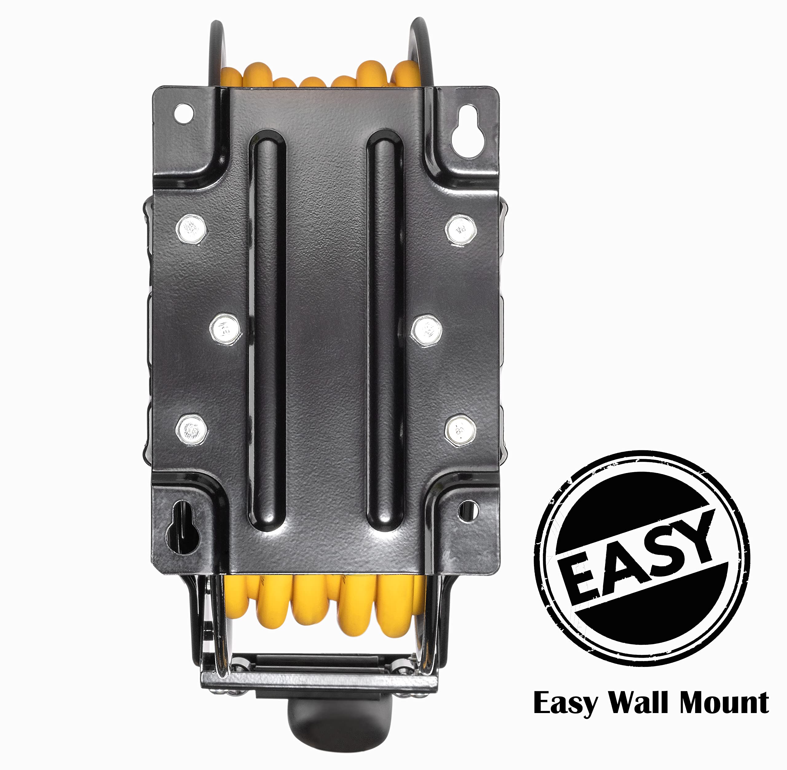 Premium Steel Retractable Air Hose Reel with Dual Arm - 3/8