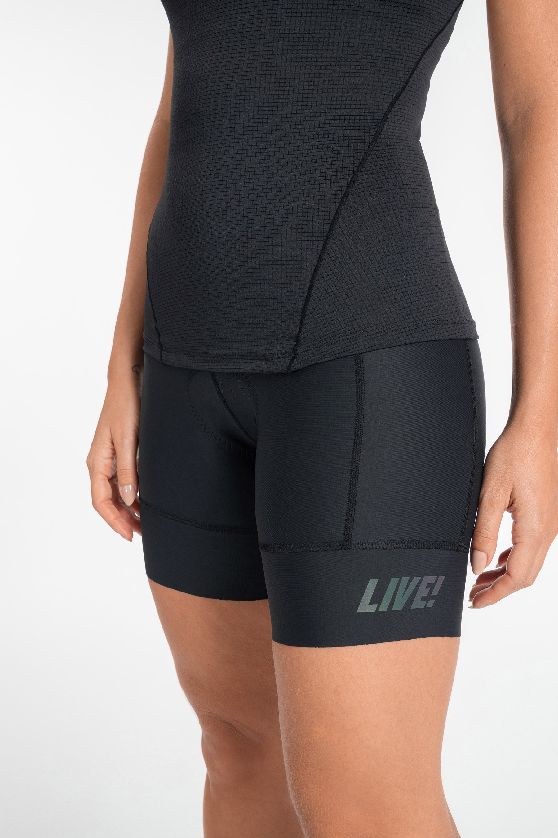 Premium Bike LIVE! Padded Cycling Shorts for Men & Women - Comfortable Bicycle Riding Gear for Road & Mountain Biking - Perfect for Long Distance Cycling and Outdoor Sports