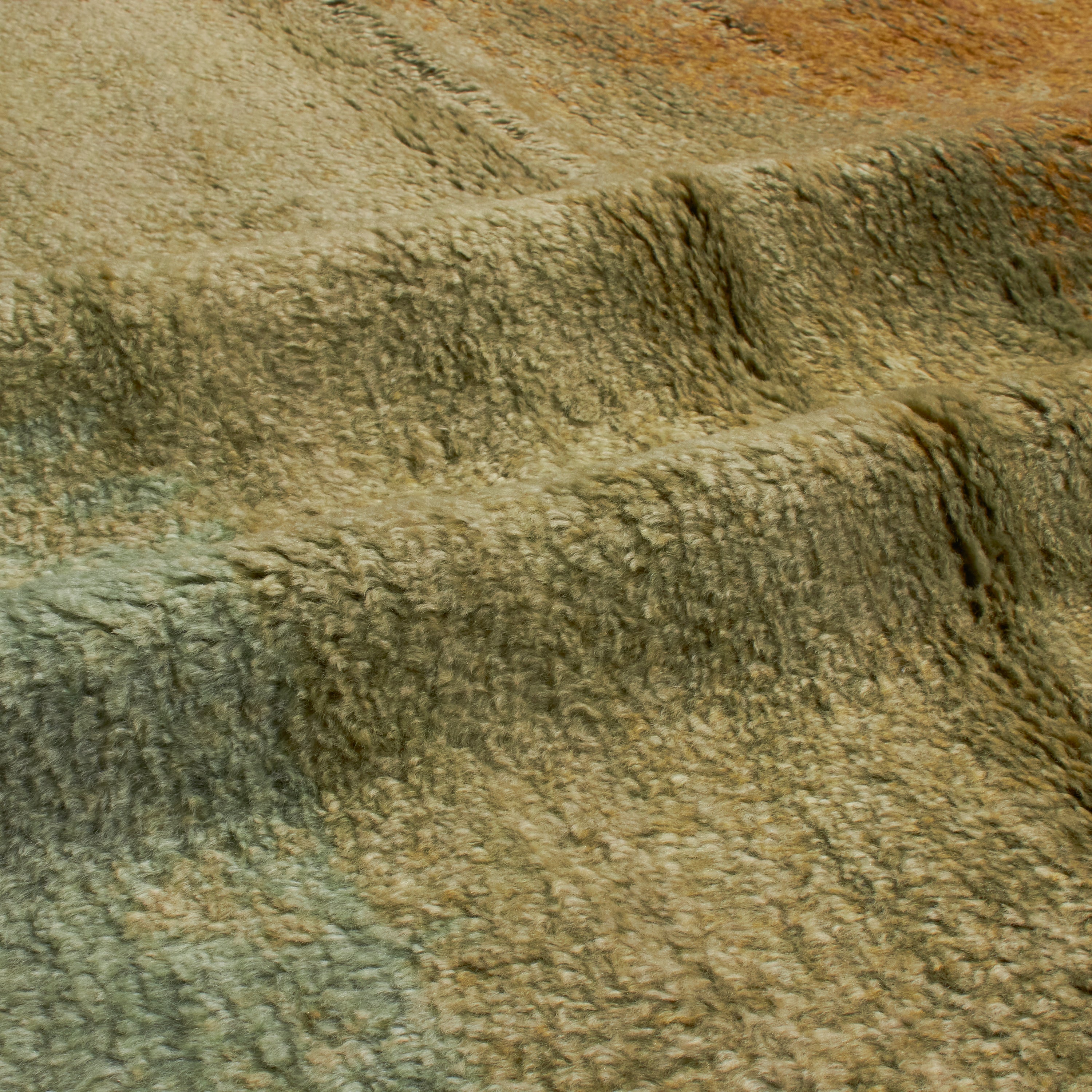 Premium Handmade Newage Gabbeh Brown Olive Area Rug - Soft & Durable for Living Room, Bedroom, or Office Decor