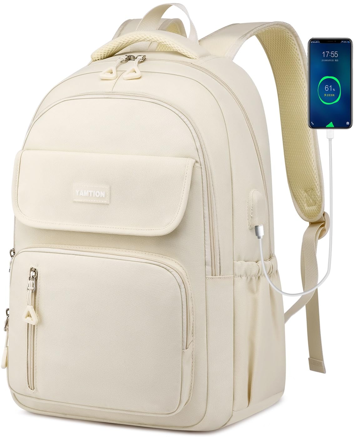 Stylish Women's & Girls' School Backpack - 15.6 Inch Laptop Backpack for College & High School Students - Durable Bookbag for Daily Use, Travel & Campus Life