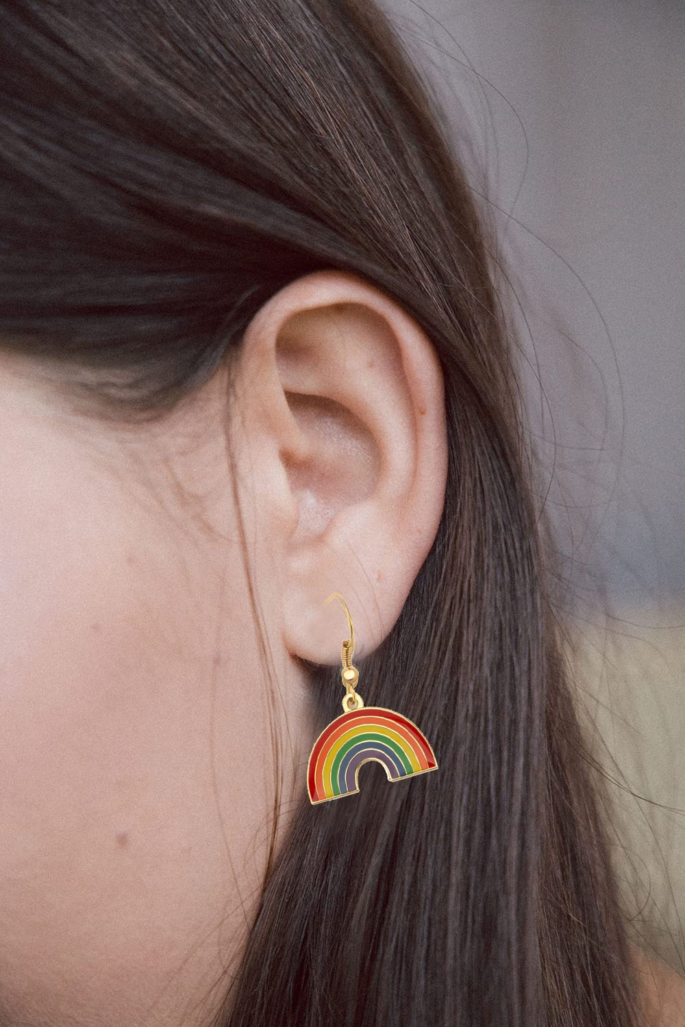 Rainbow LGBT Pride Dangle Earrings - Gay & Lesbian Jewelry Gifts for Women & Men - Perfect for Pride Month, LGBTQ+ Events & Everyday Wear