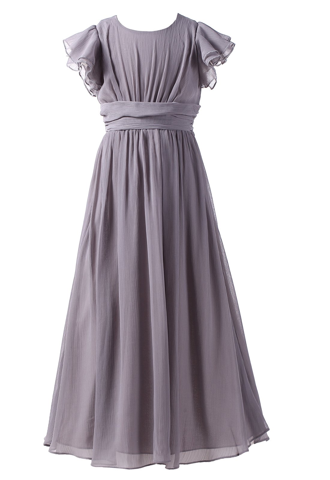Happy Rose Flower Girl's Dress for Prom Party, Bridesmaid, Wedding - Elegant Long Formal Gown for Special Occasions & Celebrations