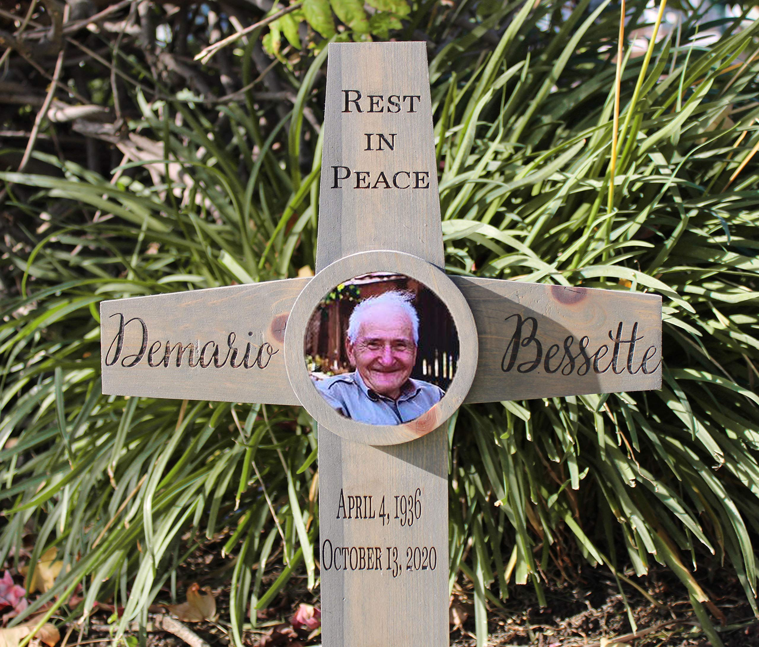 Personalized Memorial Cross for Loved Ones - Unique Keepsake for Funerals, Memorials & Graveside Remembrance