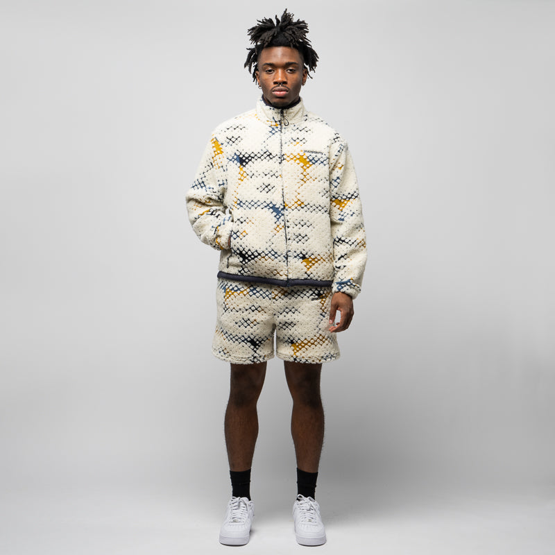 Awake NY Jacquard 'A' Fleece Zip Jacket - Multi Color Cozy Pullover for Men & Women | Perfect for Casual Outfits, Streetwear & Fall Layering