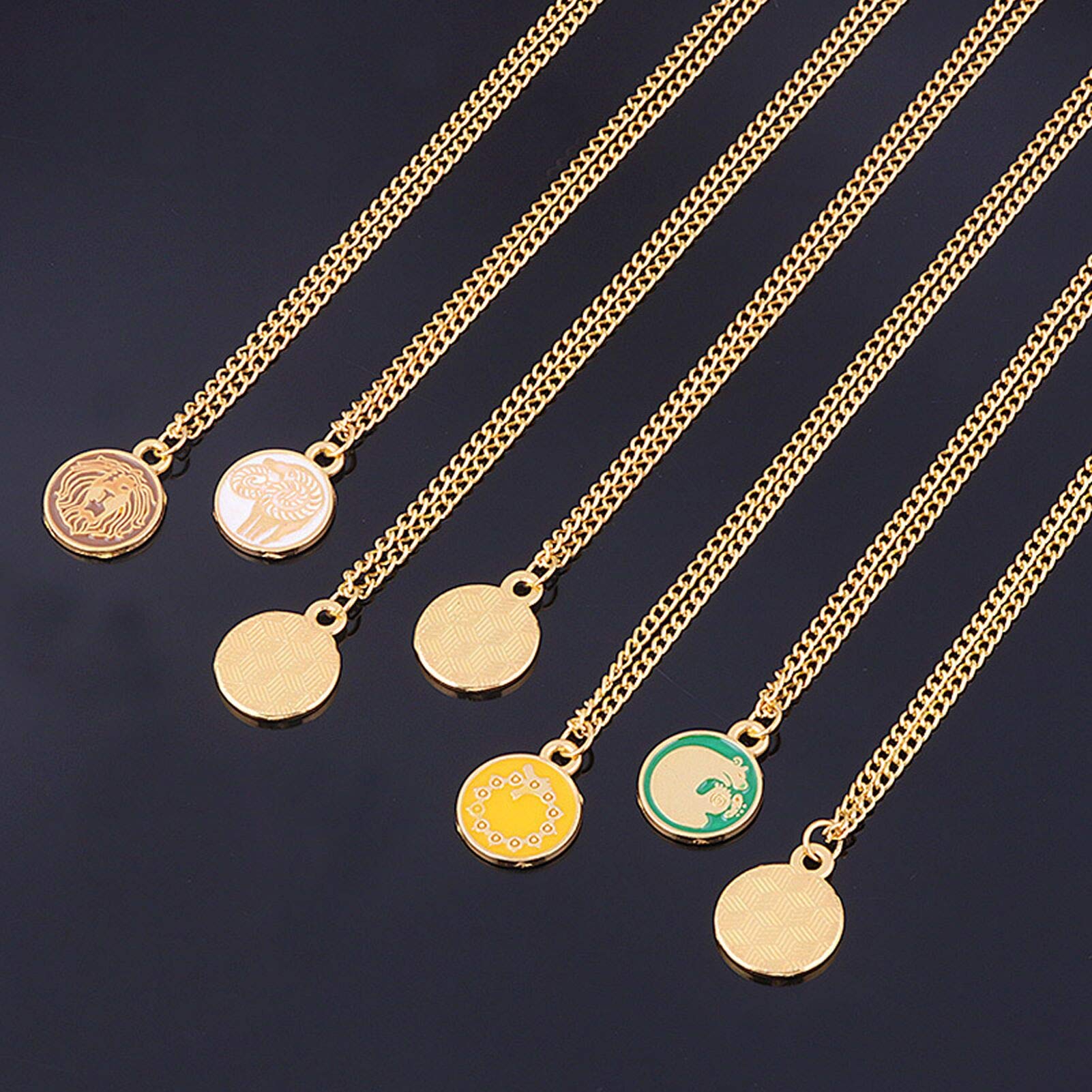 TLSD Meliodas Necklace Set - 7 Piece Anime Cosplay Pendant Collection for The Seven Deadly Sins Fans | Perfect for Cosplay, Halloween Costumes, and Anime Conventions