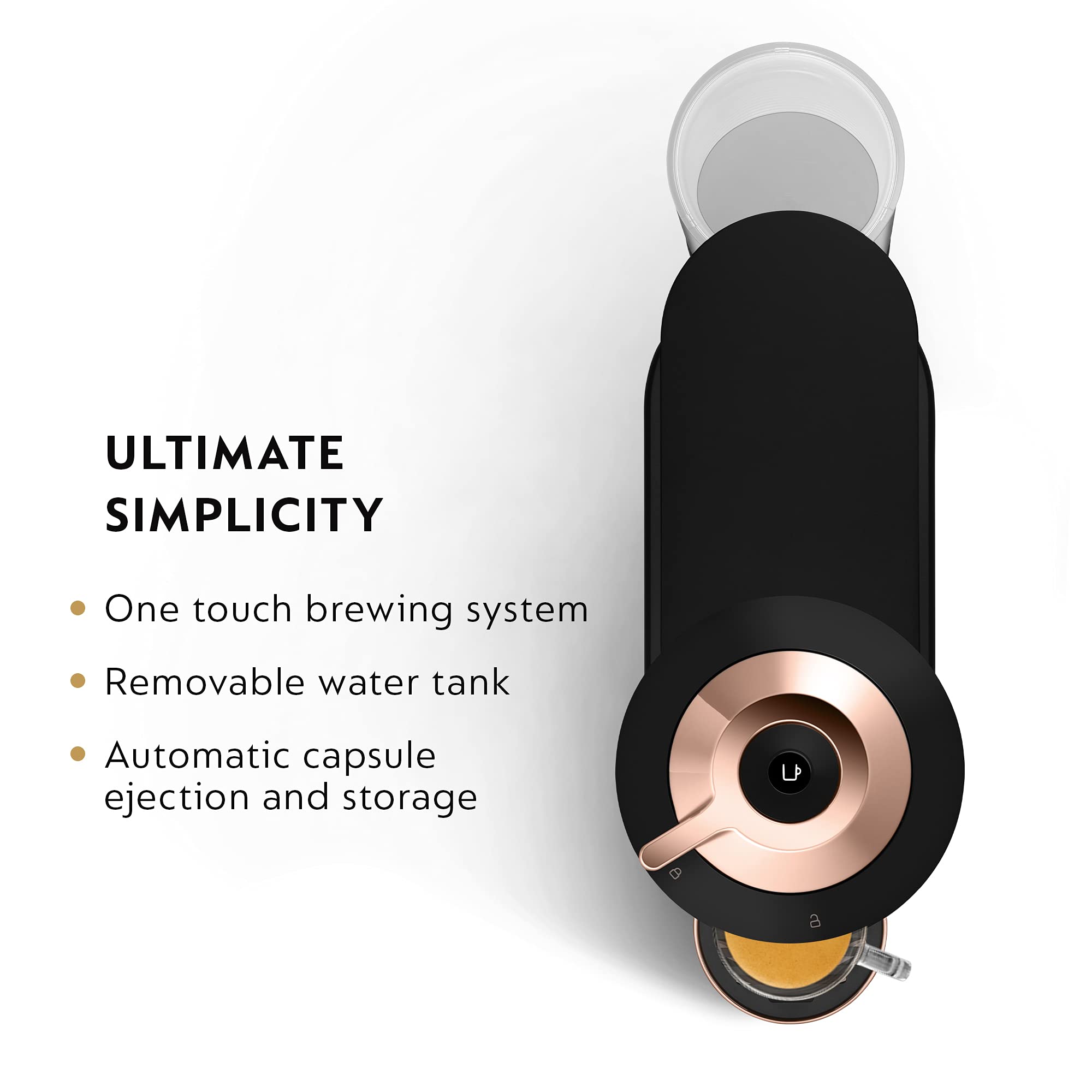 Nespresso Vertuo Coffee and Espresso Maker Machine - Matte Black & Rose Gold | Single-Serve Pod Brewer for Home, Office & Gifts | Perfect for Morning Coffee & Afternoon Espresso Breaks