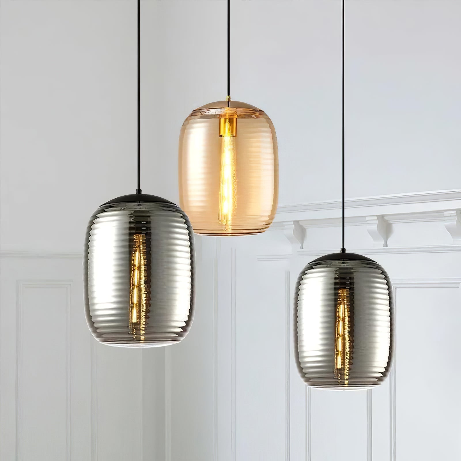 Aayla Modern Pendant Light - Elegant Hanging Lamp for Living Room, Bedroom, Dining Room & Kitchen | Dimmable LED Ceiling Light Fixture with Adjustable Height