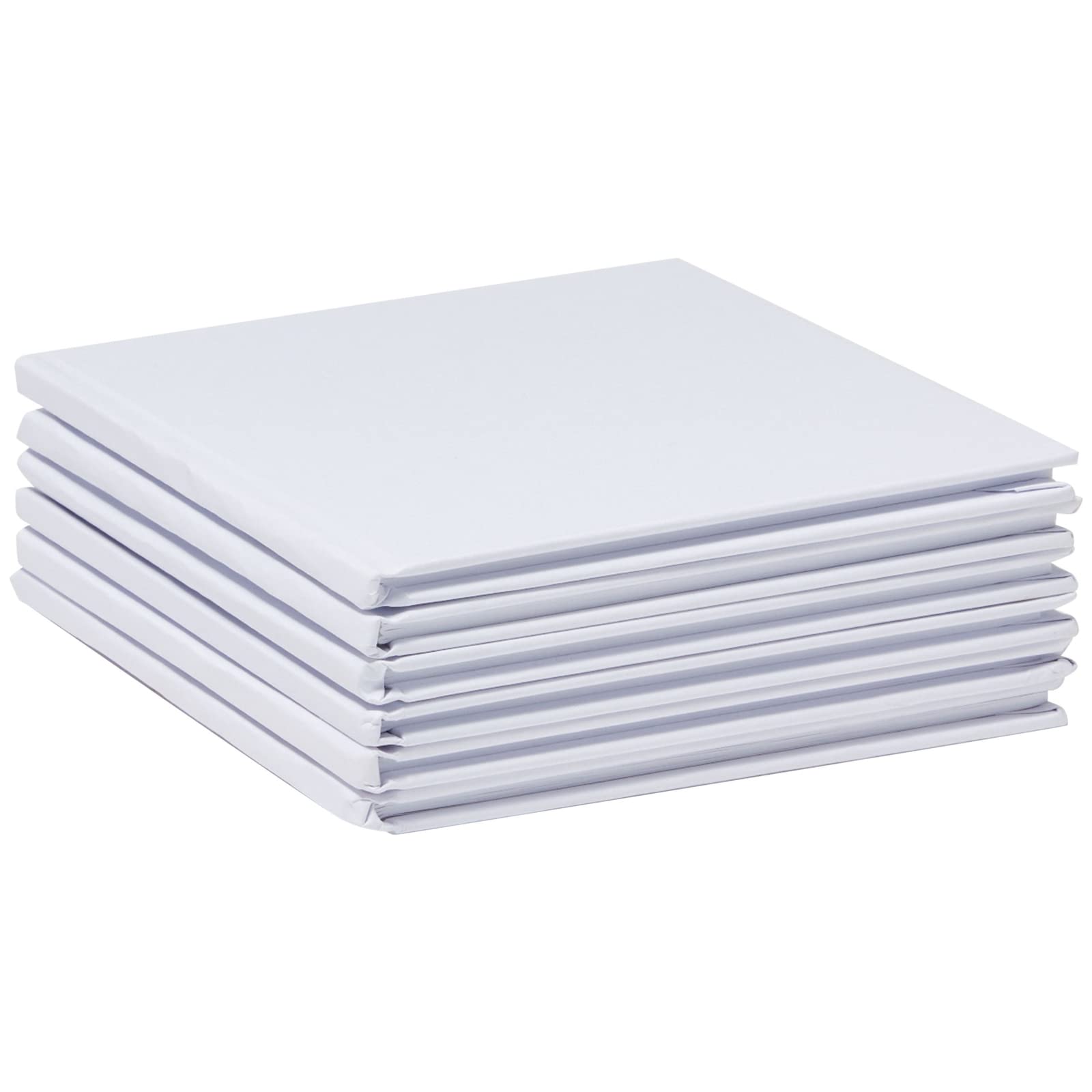 6 Pack 5x5 Inch White Blank Hardcover Notebooks for Kids - Unlined Writing Journal, Sketchbook & Scrapbook - 36 Pages Each - Perfect for Creative Writing, Drawing & Memory Keeping in School or Home