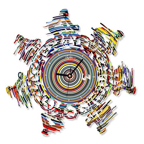 David Gerstein Decorative Wall Clocks - Modern Laser Sublimation Print Art Clock for Living Room, Bedroom & Office Decor | Unique Home & Gift Idea